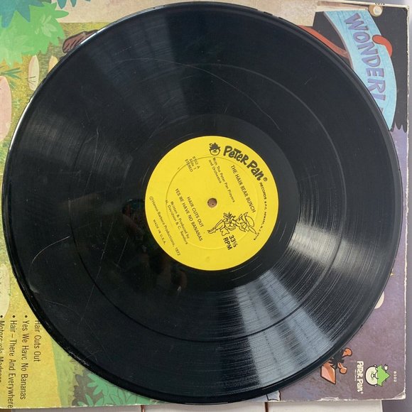 The Hair Bear Bunch (1972) US Vinyl LP Peter Pan Records 8102 Hanna-Barbera Prod - Picture 3 of 5